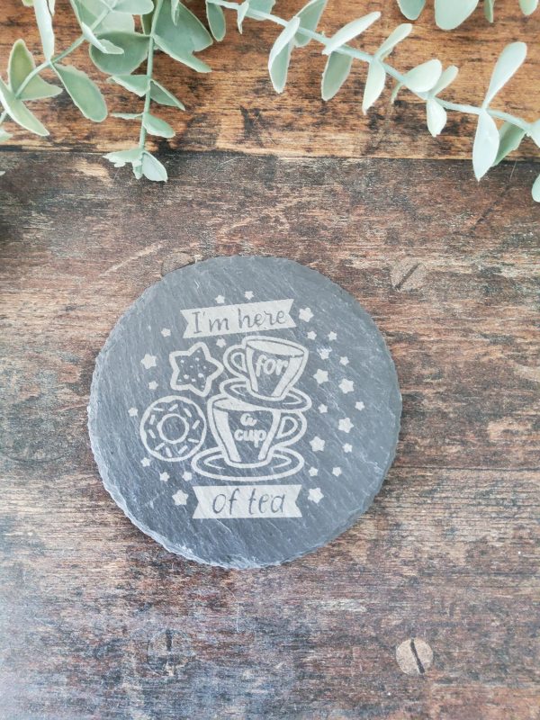 Coffee and Tea inspired slate coasters - Image 2