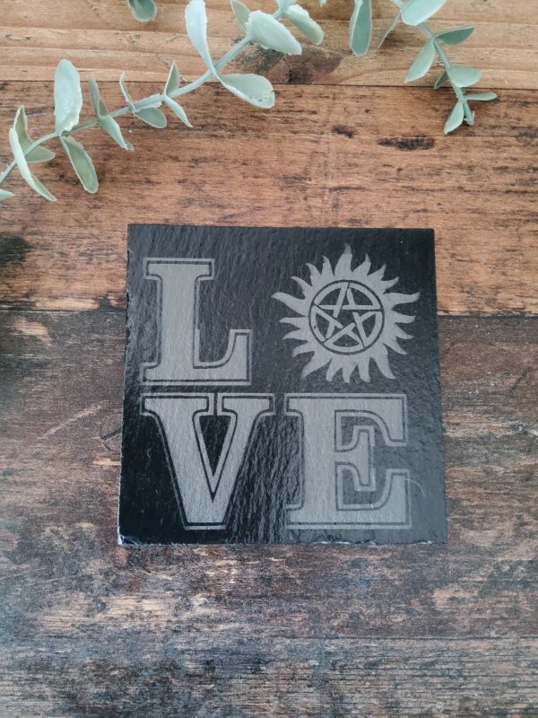 Supernatural inspired slate coasters - Image 2