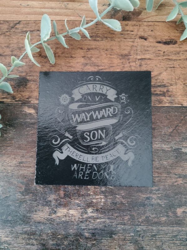 Supernatural inspired slate coasters - Image 3