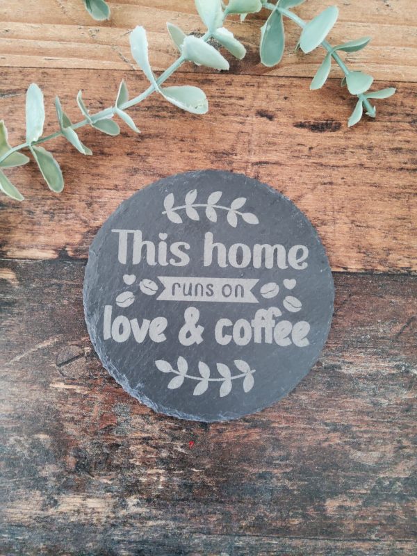 Coffee and Tea inspired slate coasters - Image 3