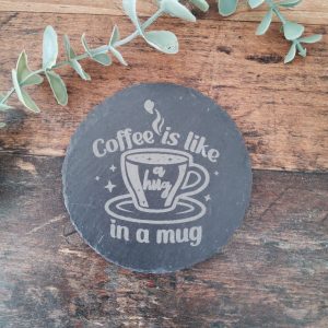 Coffee and Tea inspired slate coasters
